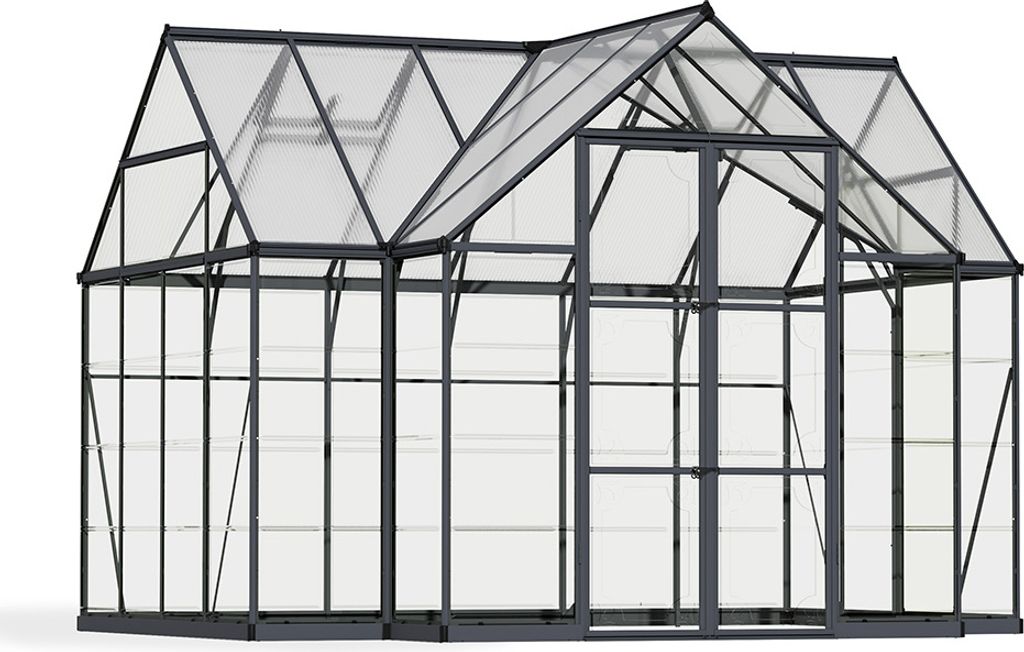 Palram - Canopia Aluminium Gewächshaus Victory Anthrazit Produktbild 