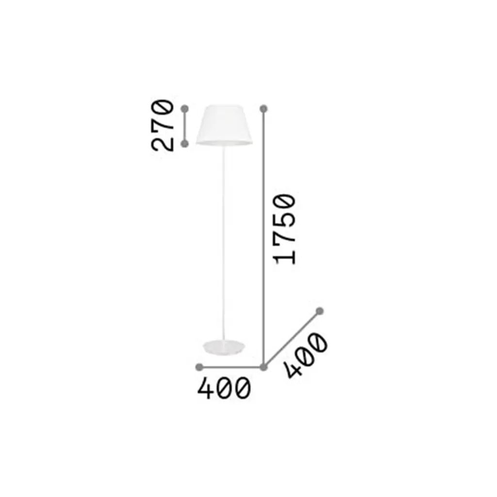 ZYLINDER Lampadaire blanc 2 ampoules design cylindrique pour votre salon
