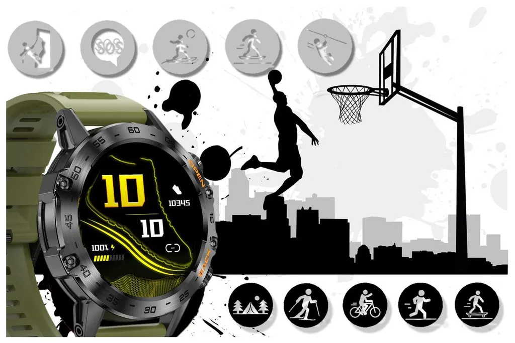 Smartwatch Smart GRAVITY GT9-12: Display 1.39" e Tecnologia Bio - 6
