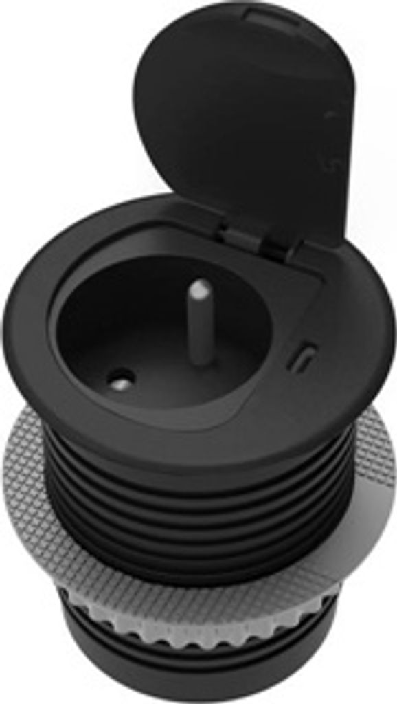 Prise encastrée ORNO OR-GM-9040/B, 230V + USB-C Image du produit 