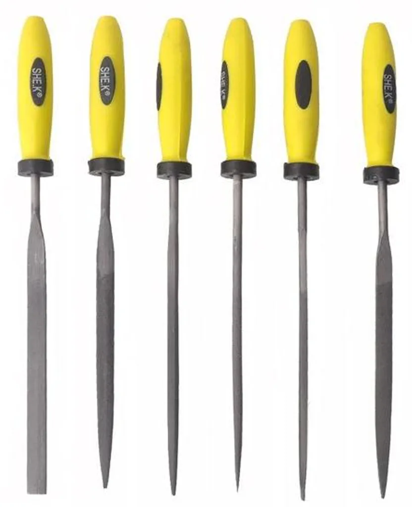Limes à aiguilles polyvalentes avec manches ergonomiques - Pack de 6