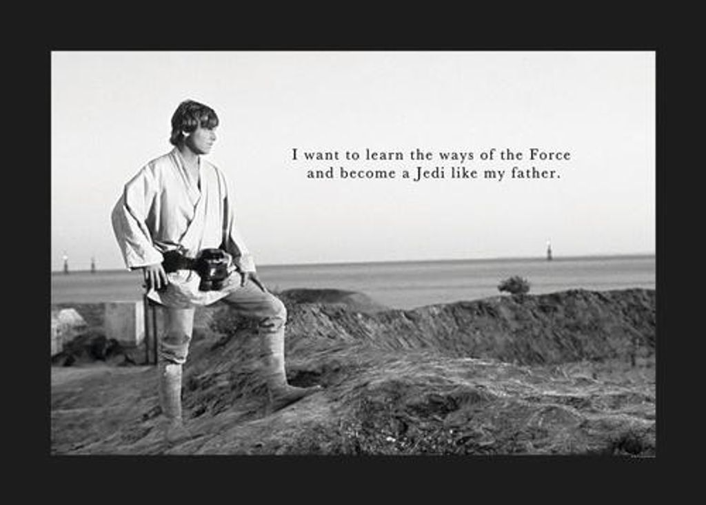Poster Star Wars Classic Luke Quote 70x50 cm