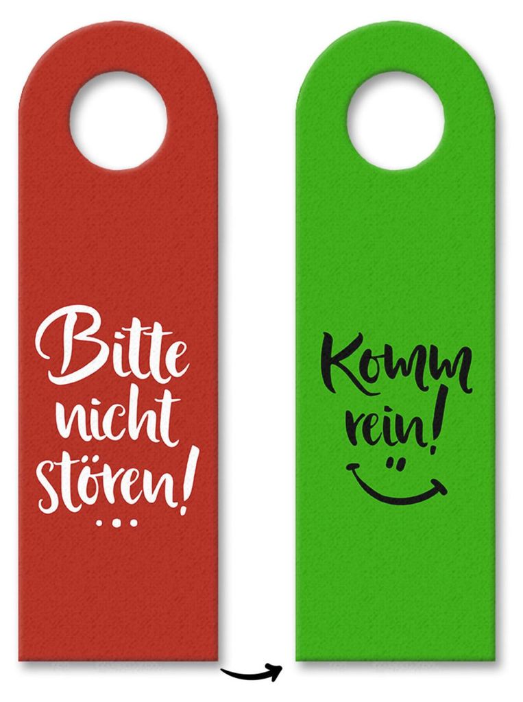 3x Bitte nicht stören - Komm rein Türhänger Türanhänger Produktbild 