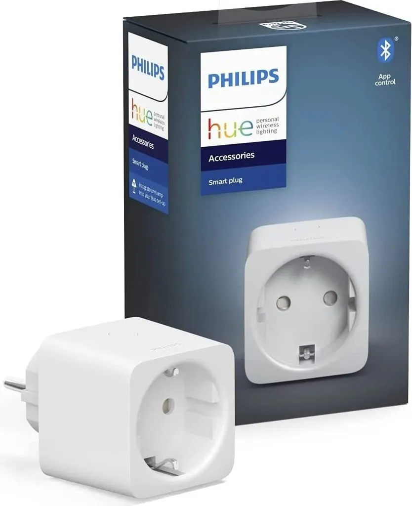 Philips Hue Smart Plug EU Prise Intelligente Blanche Zigbee Compacte - 3