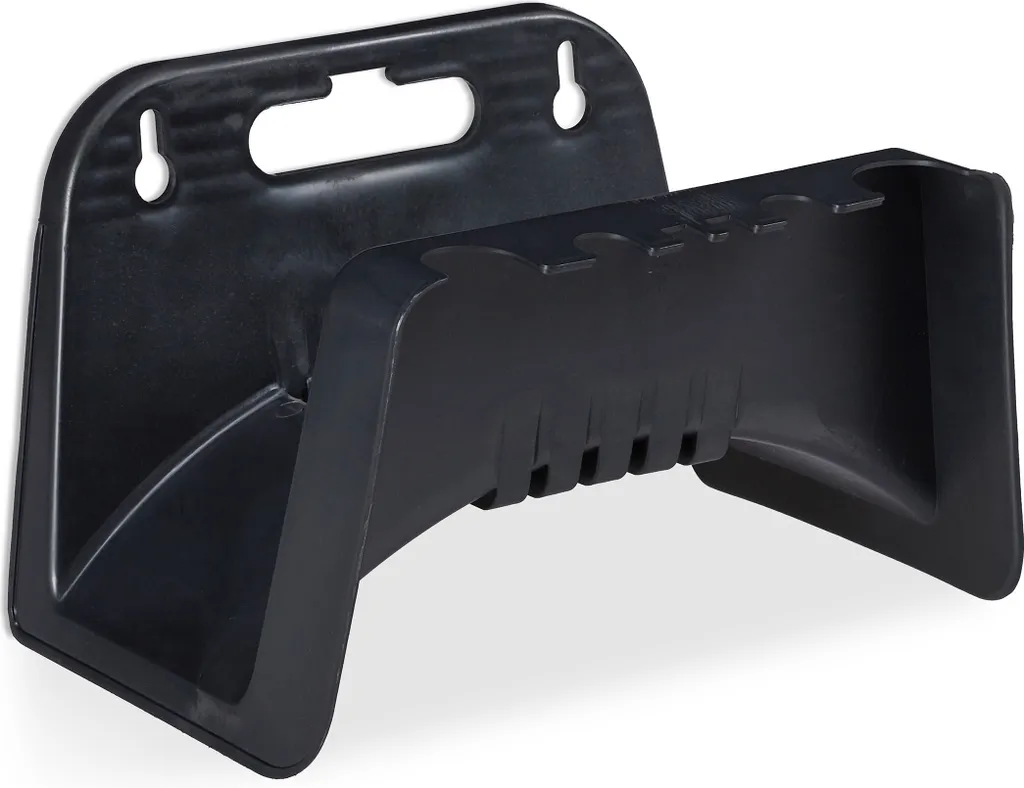 Relaxdays 10 x porte-tuyaux muraux robustes en fonte noire pour jardin