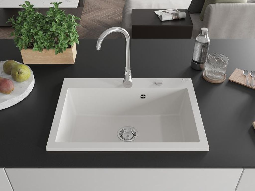 Mexen Elix Küchenspüle aus Granit 1-Fach 700 x 500 mm, Produktbild 