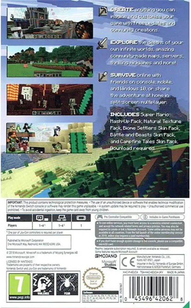 Jeu Minecraft Nintendo Switch édition standard version physique originale - 6