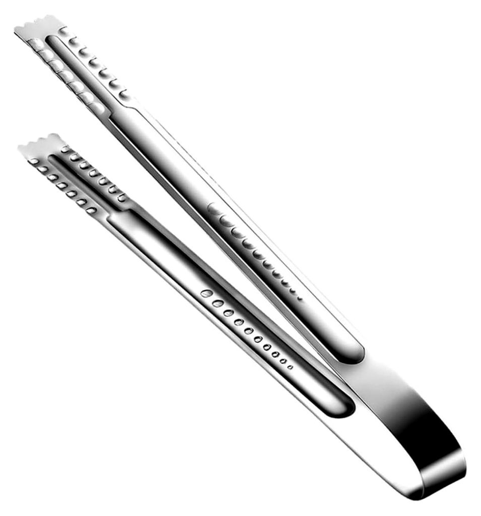 Edelstahl Lebensmittelklemme und Grillzange mit langem Griff, hitzebeständig für Brot, Steak und Salat, ergonomisch geformt für den Einsatz in B...