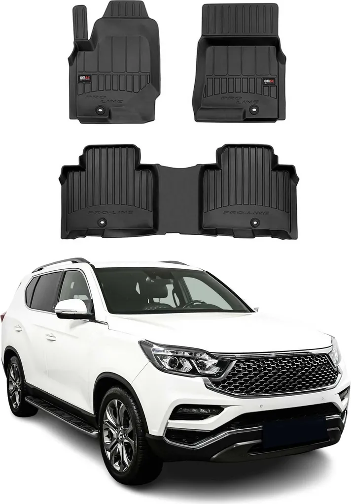 TAPPETINI IN GOMMA E ZERBA PER SSANGYONG Tivoli dal 2015 - 3D Trough