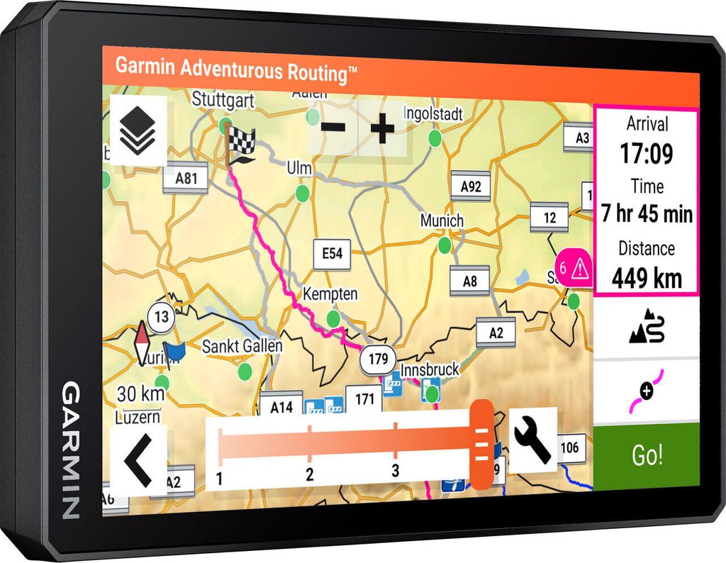 Garmin ZUMO XT2 MT-S Navigationsgerät, Hand-/Festgerät, 15,2 cm (6") Touchscreen, 340 g, Schwarz