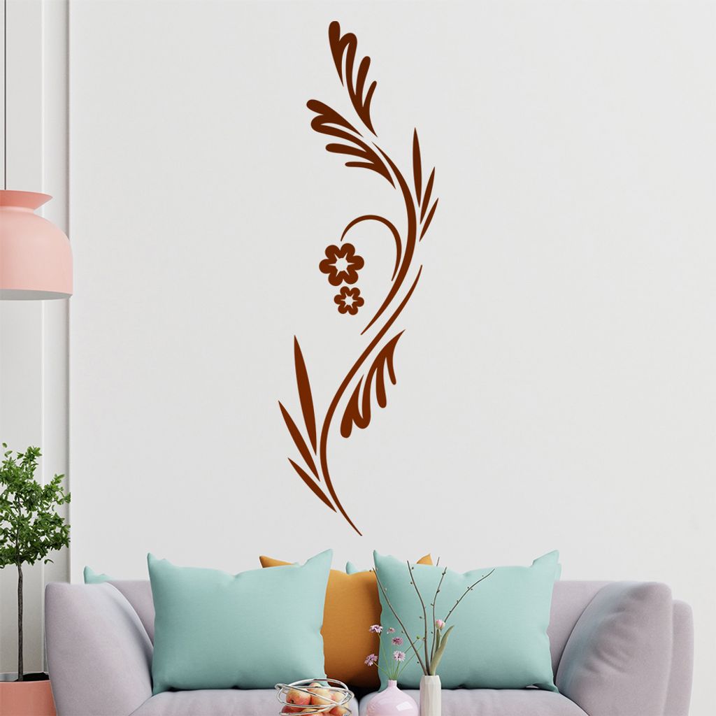Blume - Bambus - Pflanze Wandtattoo in 6 Größen - Wandaufkleber Wall Sticker - Dekoration, Küche, Wohnzimmer, Schlafzimmer, Badezimmer