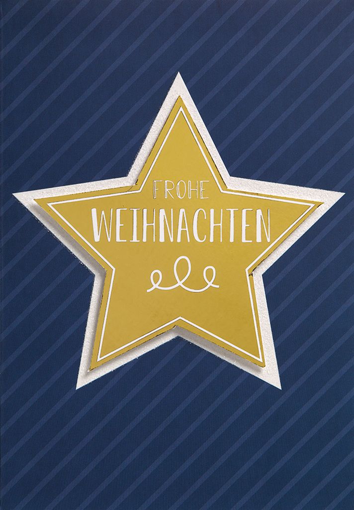 Weihnachten Glückwunschkarte im Format 115 x 17cm mit Umschlag