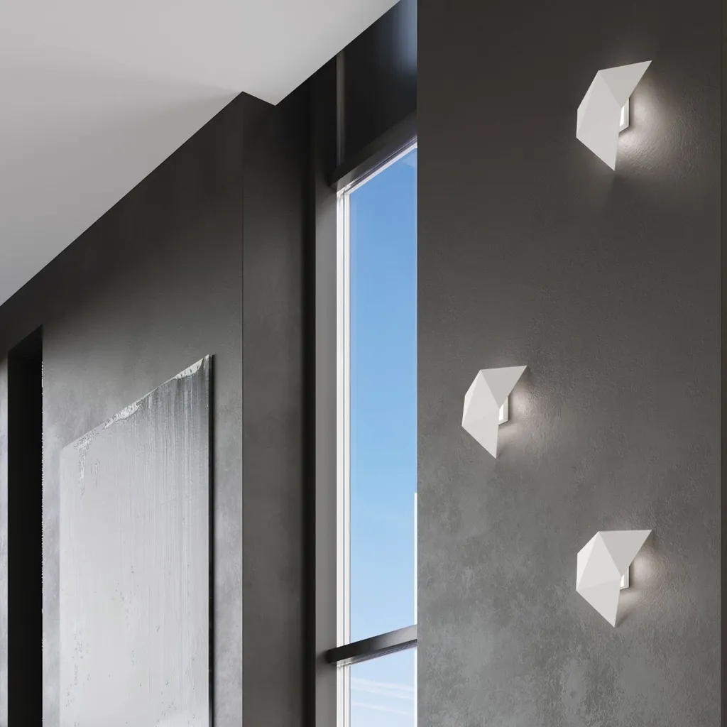 Applique murale de salon KINKIET MIRRO 2 blanche, éclairage G9 25cm - 8