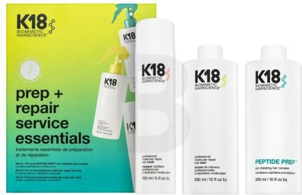 K18 Service Kit Essentiel réparation cheveux en salon 3x300ml