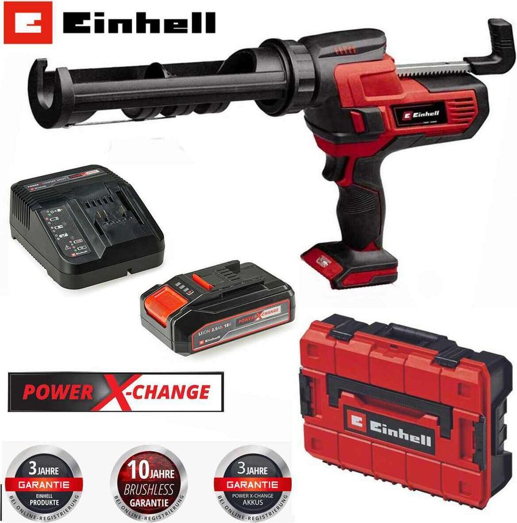 Einhell Kartuschenpistole TE-SG 18/10 Li 18V + Akku 2.5 Ah Produktbild 
