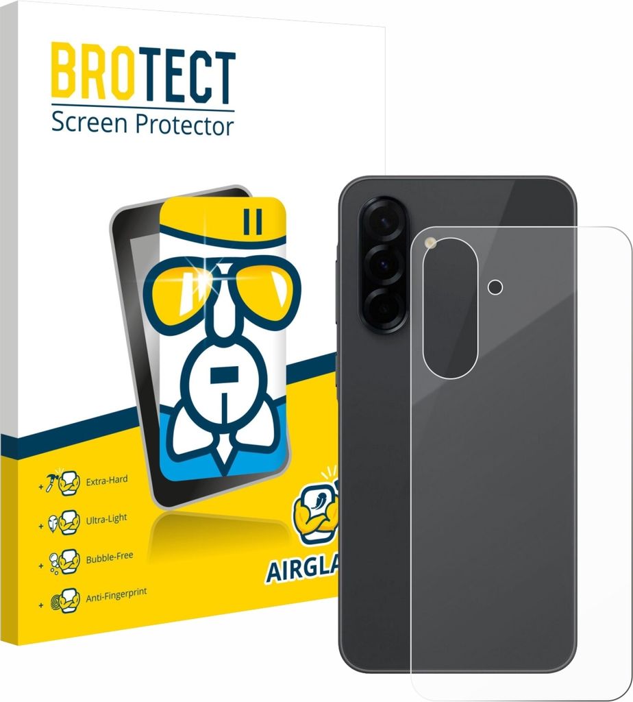BROTECT Schutzglas für Samsung Galaxy A36 5G (Rückseite) Schutzfolie Panzer Folie Glas Display Schutz klar