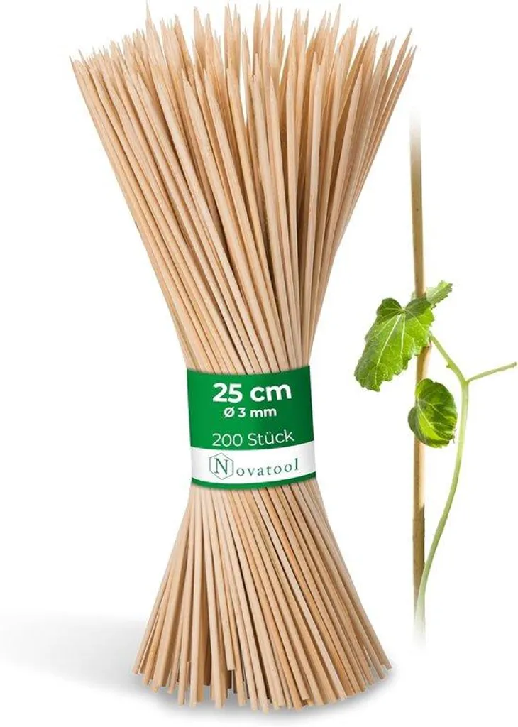 Tuteurs bambou 25 cm : stoppez la casse de vos plantes - 200 unités