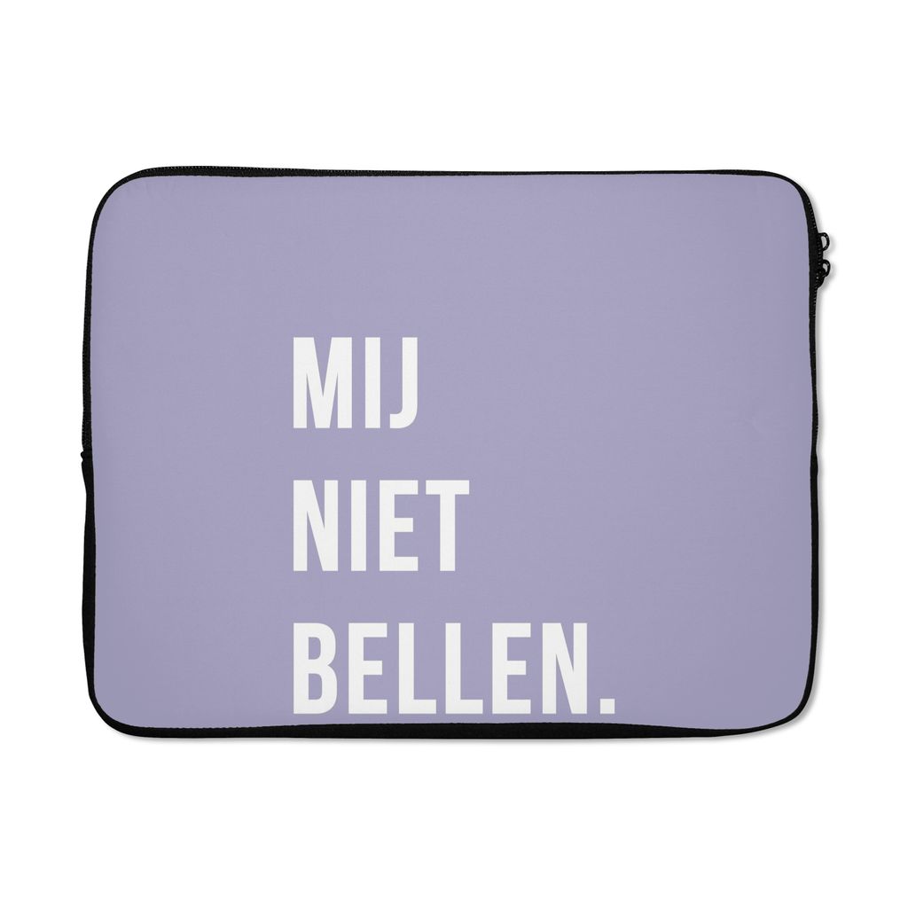 MuchoWow Laptop Hülle 15 Zoll Zitate - Sprichwörter - Ruf mich nicht an. - Violett - Weiß Laptoptasche - Laptoptasche - Sleeve - Rundum-Schutz
