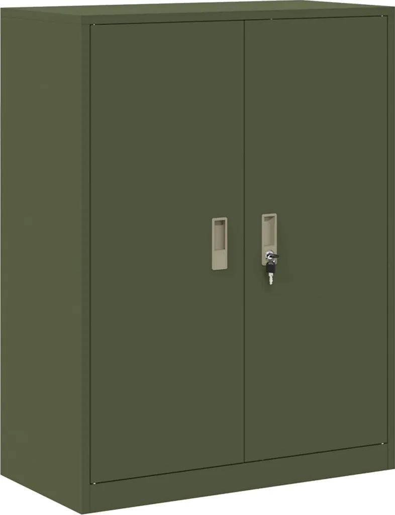 Armadietto Verde Oliva vidaXL | Mobili Design Metallo 80x40x105