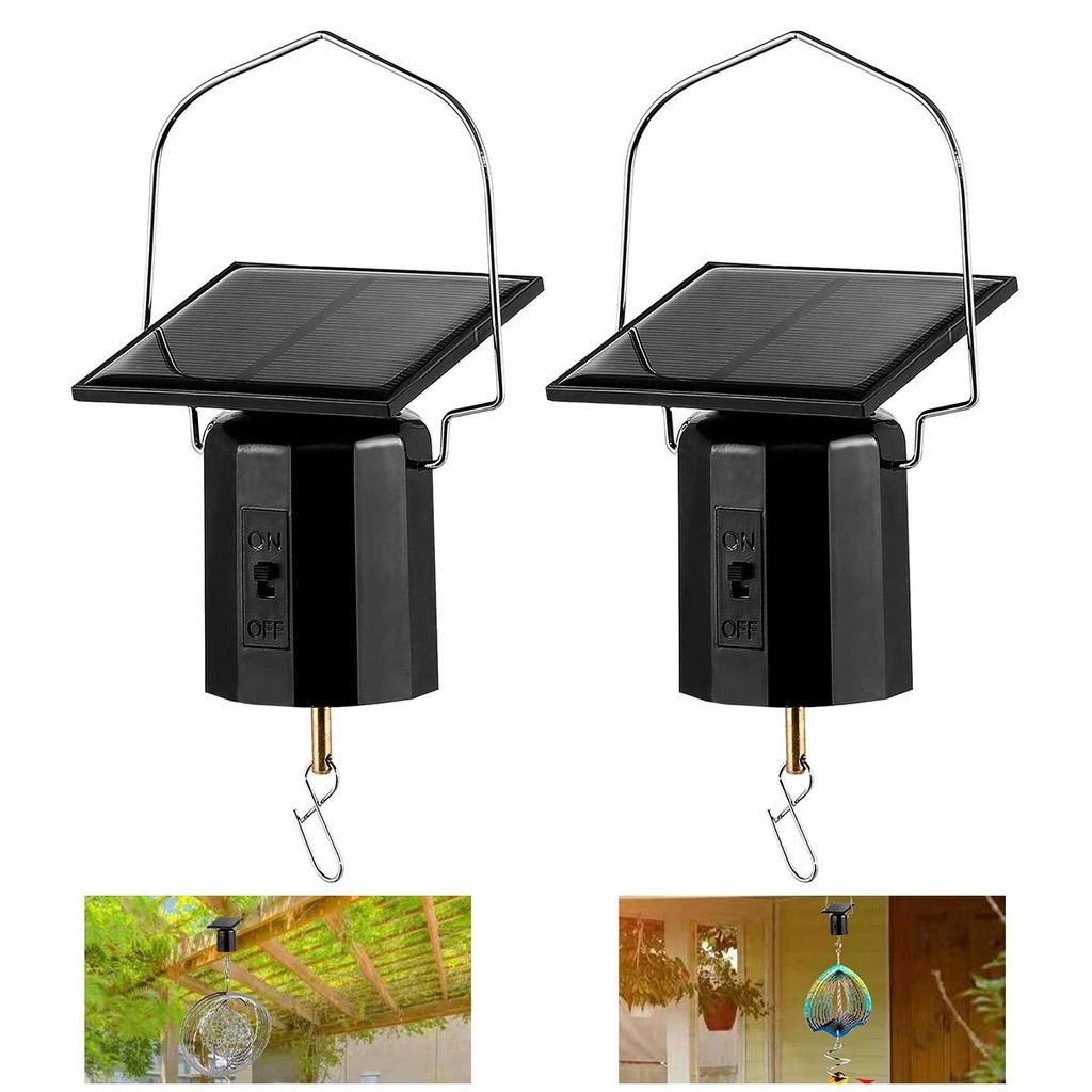 Solar Windspiel Motor 2er Set für Garten Windspiele, Produktbild 