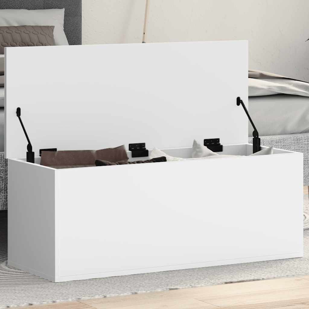 vidaXL Truhe Weiß 90x35x35 cm Holzwerkstoff Produktbild 
