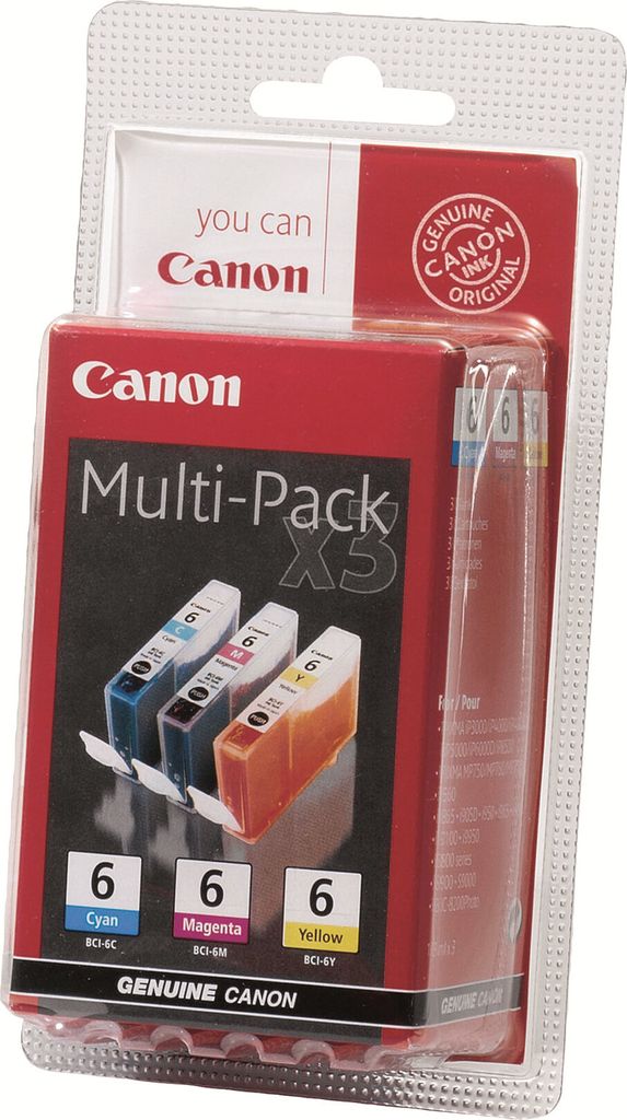 Canon Druckerpatronen BCI-6C/M/Y, Cyan/Magenta/Gelb, S800 Produktbild 