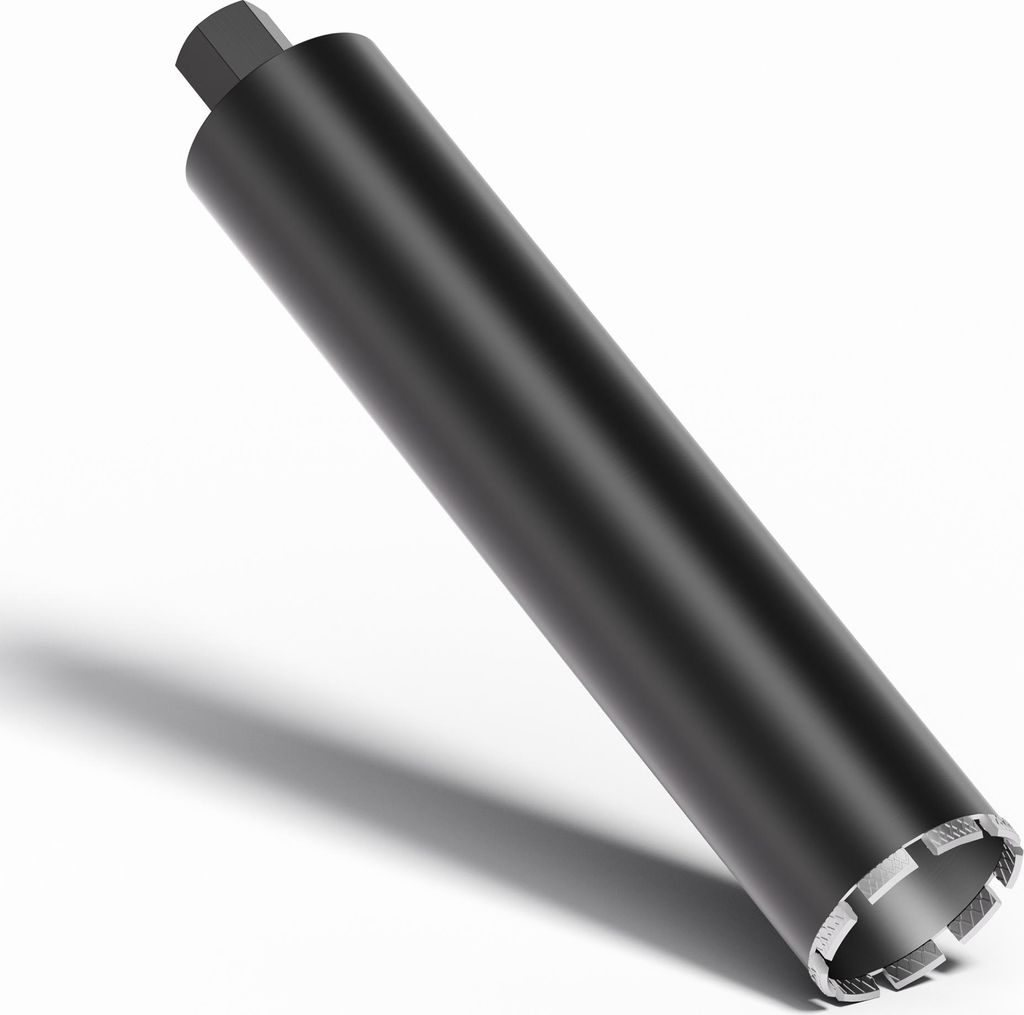 Wiltec Diamantbohrkrone Typ 2 (Mesh) Ø 102 mm, Bohrkrone 450 mm, 11/4 UNC Nassbohrkrone, Diamantbohrer für Beton, Stein, Granit