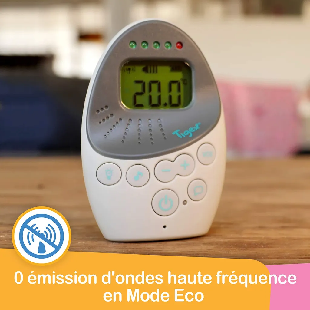 Écoute-bébé Tigex Easy Protect Plus - Babyphone Sans Fil avec Mode VOX - 3