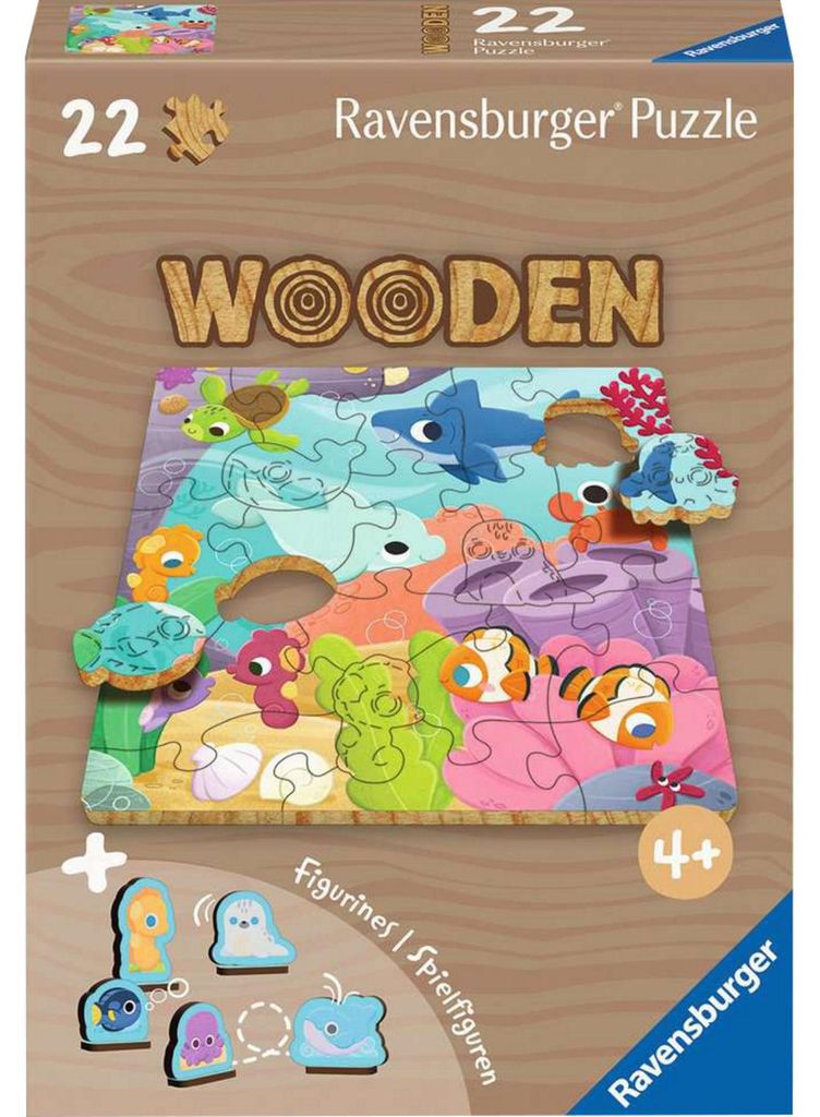 Wooden Puzzles Kids - Farbenspiel Der Meere (22 Teile)