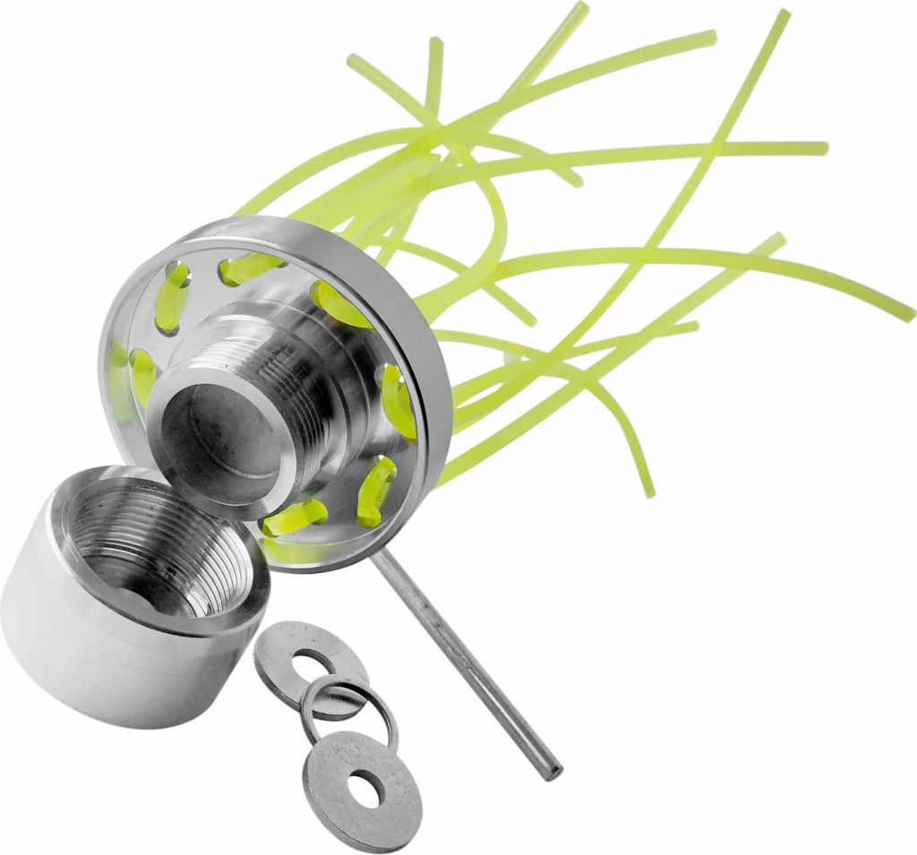 YERD Taifun Wildkraut Unkrautbürste 8 Doppel Fäden Aluminium für Freischneider