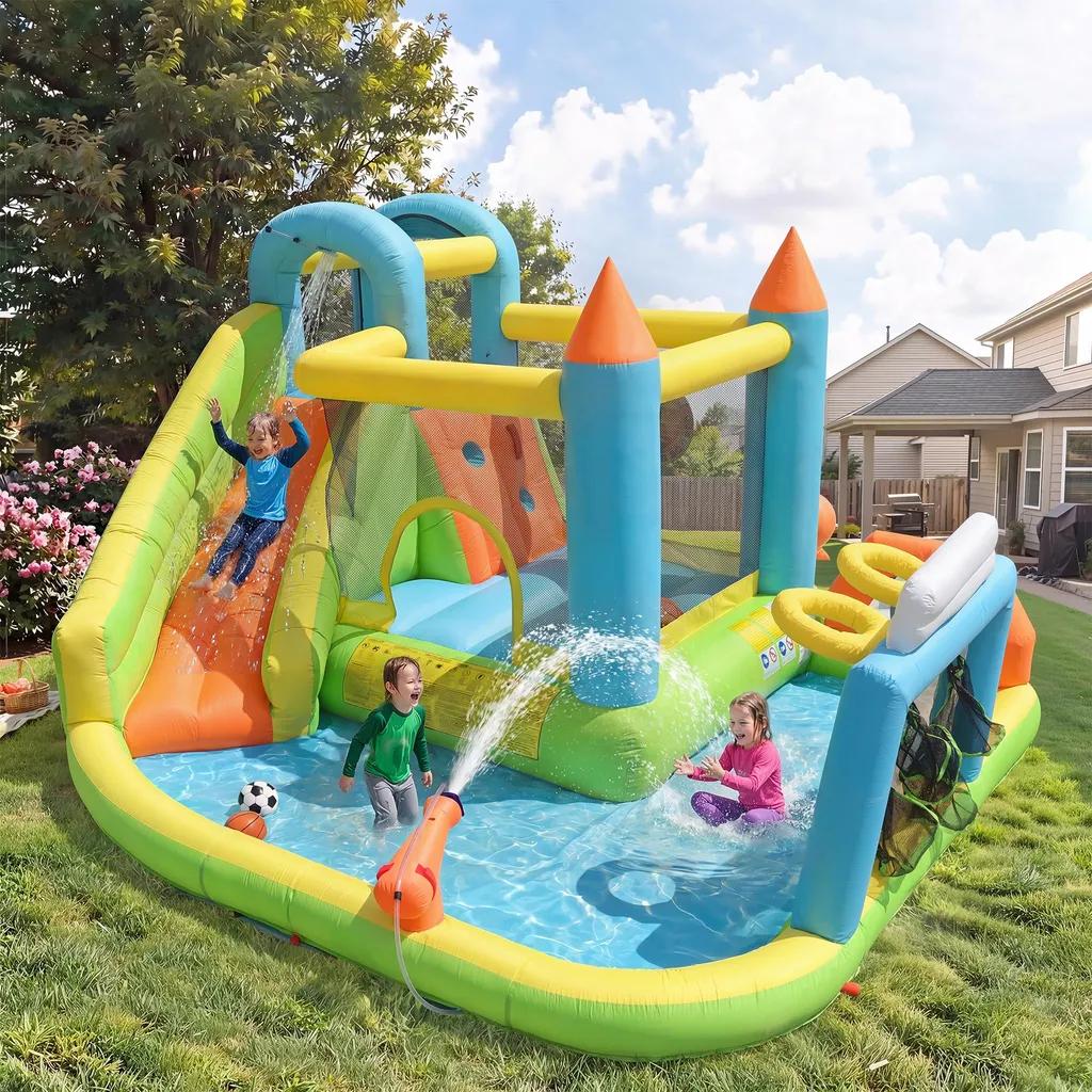 Château gonflable de jardin pour occuper vos enfants loin des écrans