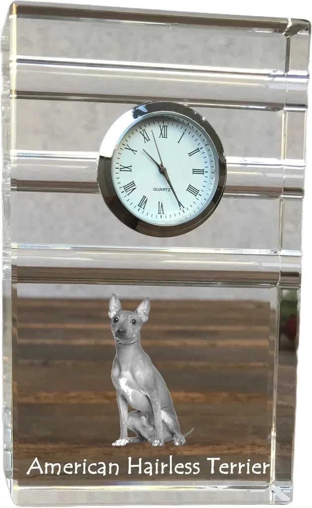 Horloge personnalisée de bureau pour les fans de chiens nus