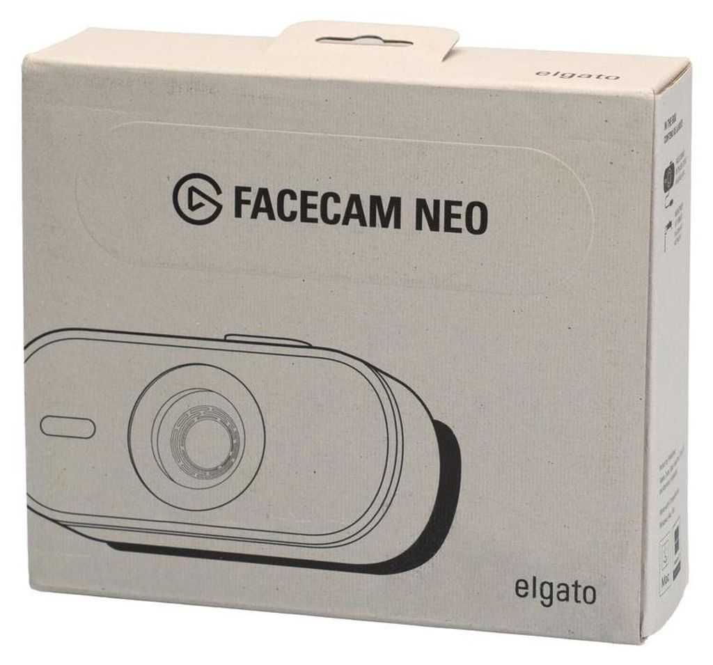 The image shows the front of a product box for a webcam.