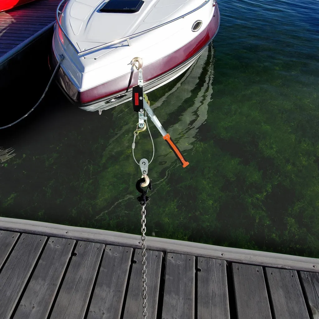Palan manuel 4 tonnes : solution de levage sans effort à 3 crochets - 5