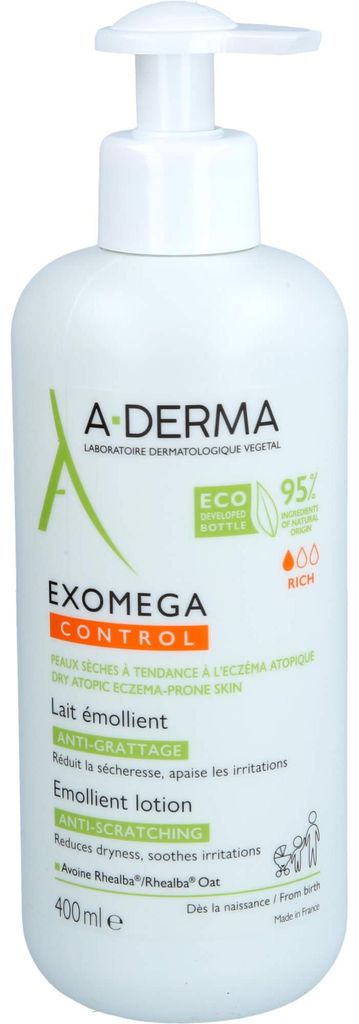A-DERMA EXOMEGA CONTROL rückfettende Milch, 400 ml Lotion Produktbild 
