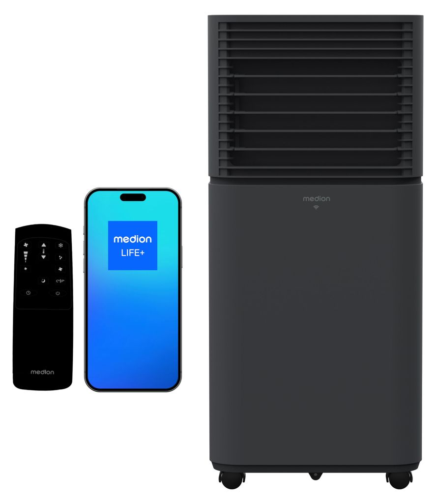 MEDION Smarte Mobile Klimaanlage mit Abluftschlauch P901 Produktbild 