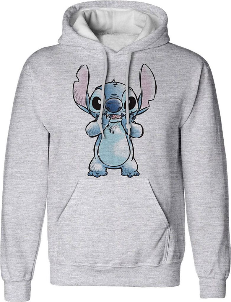 Lilo And Stitch - Hands On Face Sketched - Hoodie S