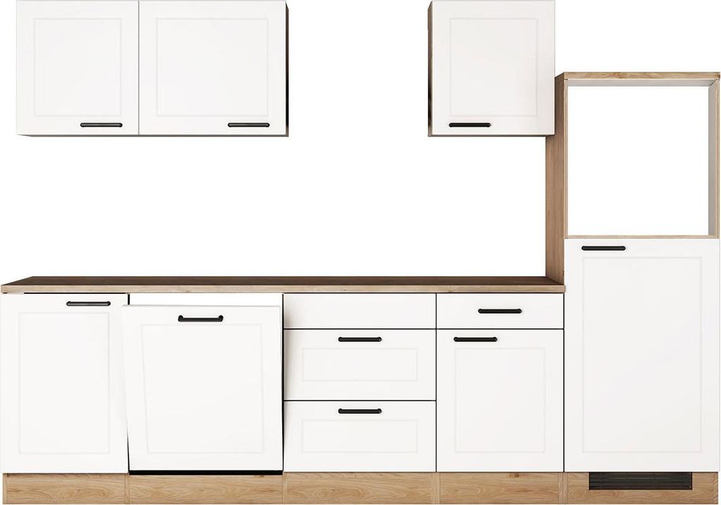 Landhausküche Anja, weiß matt, ohne E-Geräte