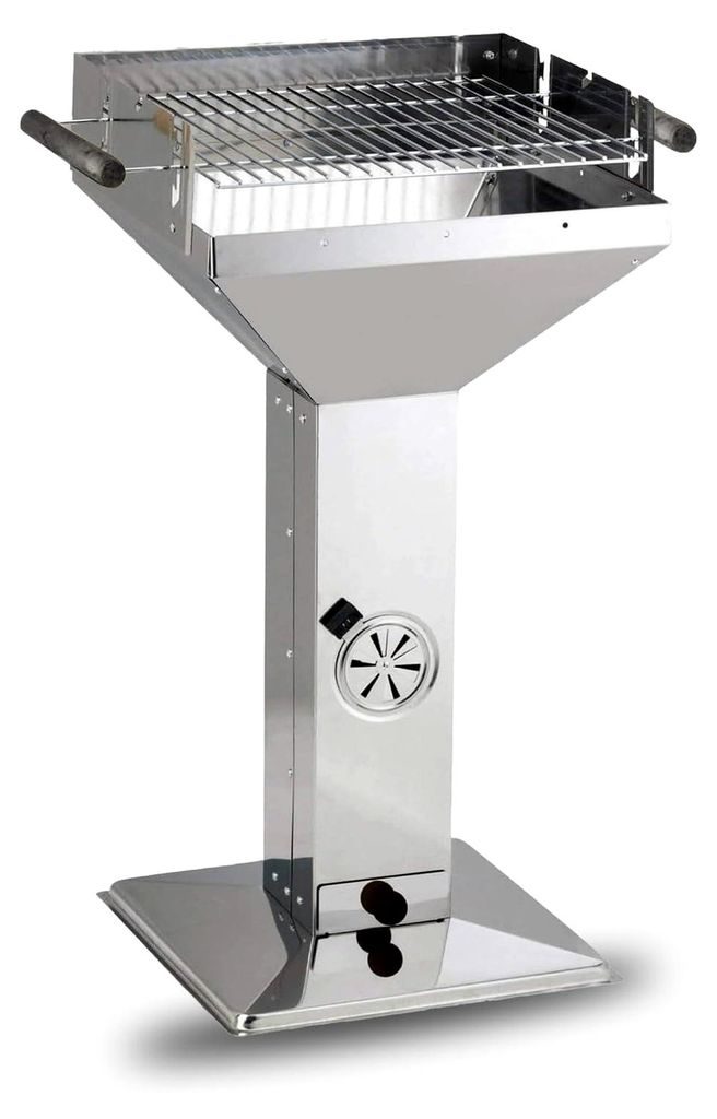 Holzkohlegrill Erfurt I Premium Holzkohlegrill mit verchromtem Grillrost I Robuster Kohlegrill für ein besonderes Grillerlebnis