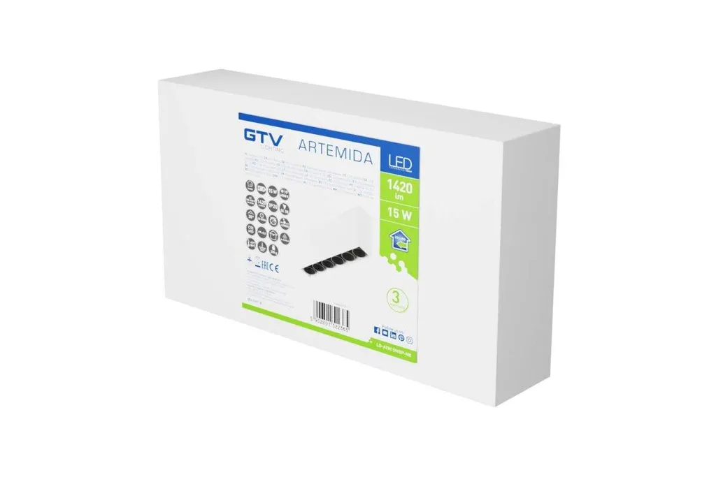 Luminaire encastré LED rectangulaire 15W 4000K pour plafond moderne