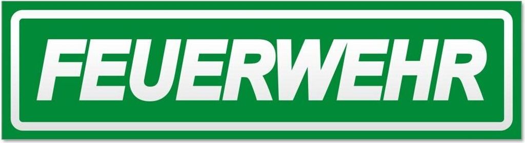 Kiwistar Feuerwehr Motiv 3 invertiert Magnetschild Schild magnetisch - 20cm Grün - Magnetfolie für Auto PKW Kfz