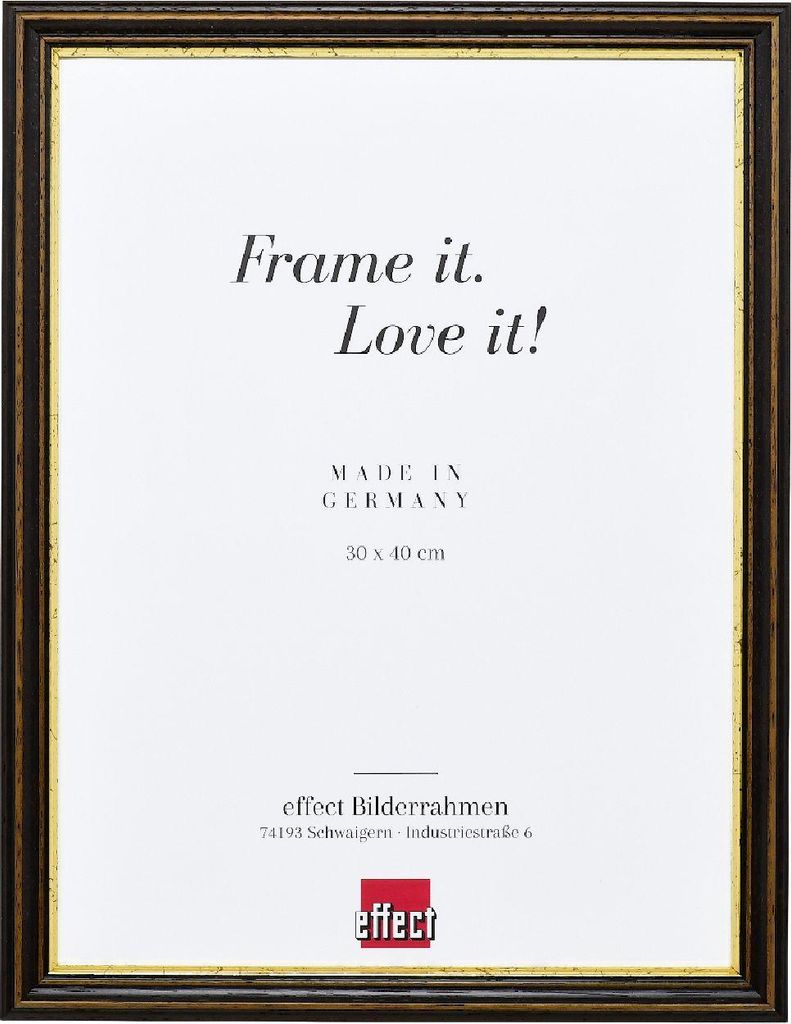 Effect Wandspiegel Holz-Profil 21 braun 15x20 cm