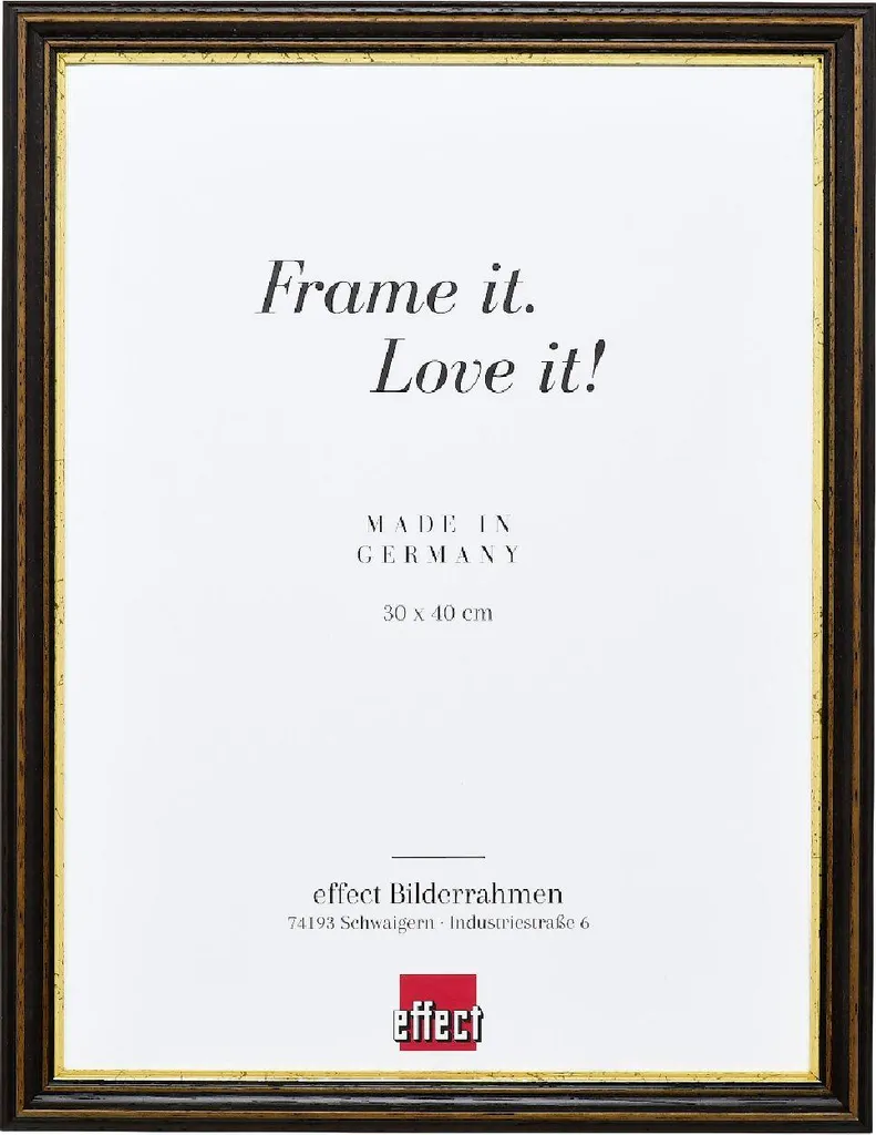 Cornice Legno 28x35 Noce Prezzo Fabbrica | Vetro Molato Anti-Polvere