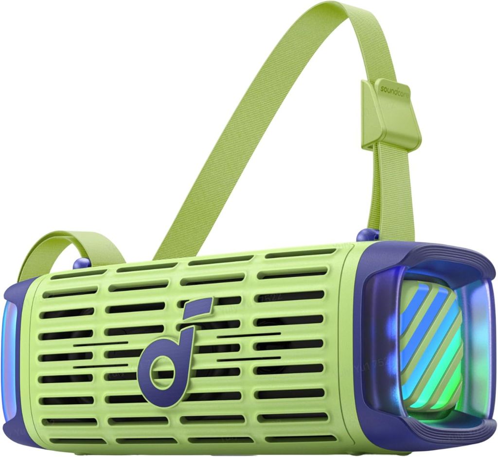 Boom 3i Robuster Outdoor Bluetooth Lautsprecher, wasserdicht IP68, 50W BassUp 2.0 Sound, BT 5.3, 16h, Lichtshow + TWS-Stereo, Kayak, Angeln, Campen
