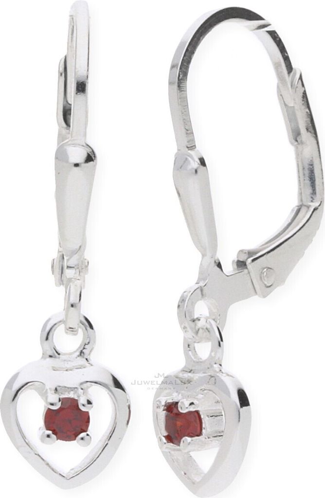 JuwelmaLux Kinder Ohrringe Herz 925 mit Zirkonia JL16-06-0092
