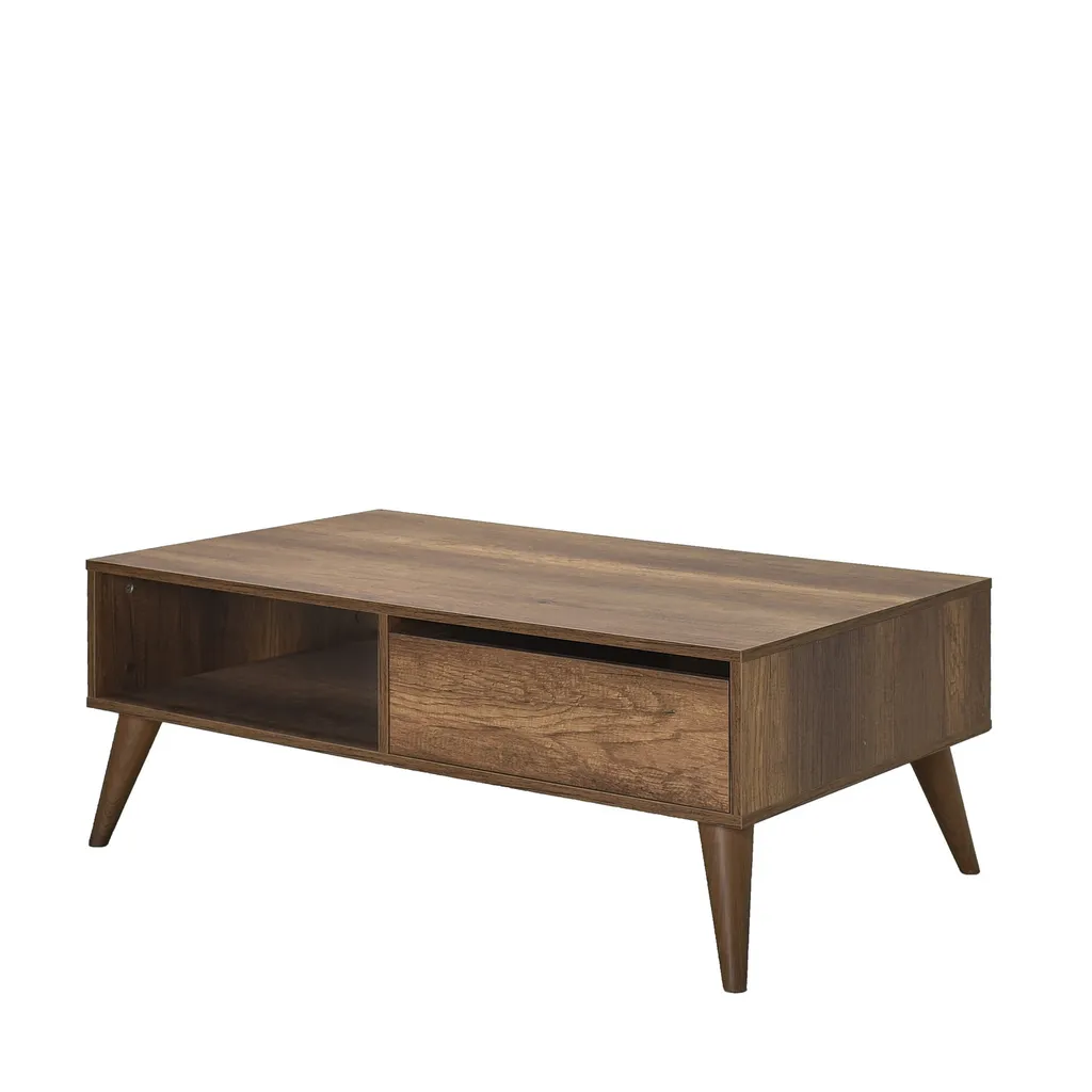 Table Basse Robuste 110x65 cm Oslo en Mélamine Durable Haute Densité - 7