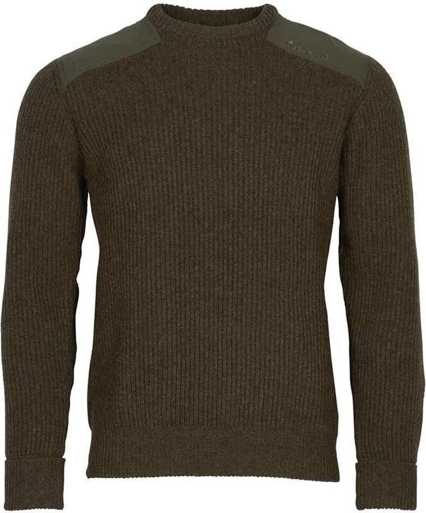 Pinewood Lappland Rough Sweater Herren (Mossgreen Melange) Produktbild 