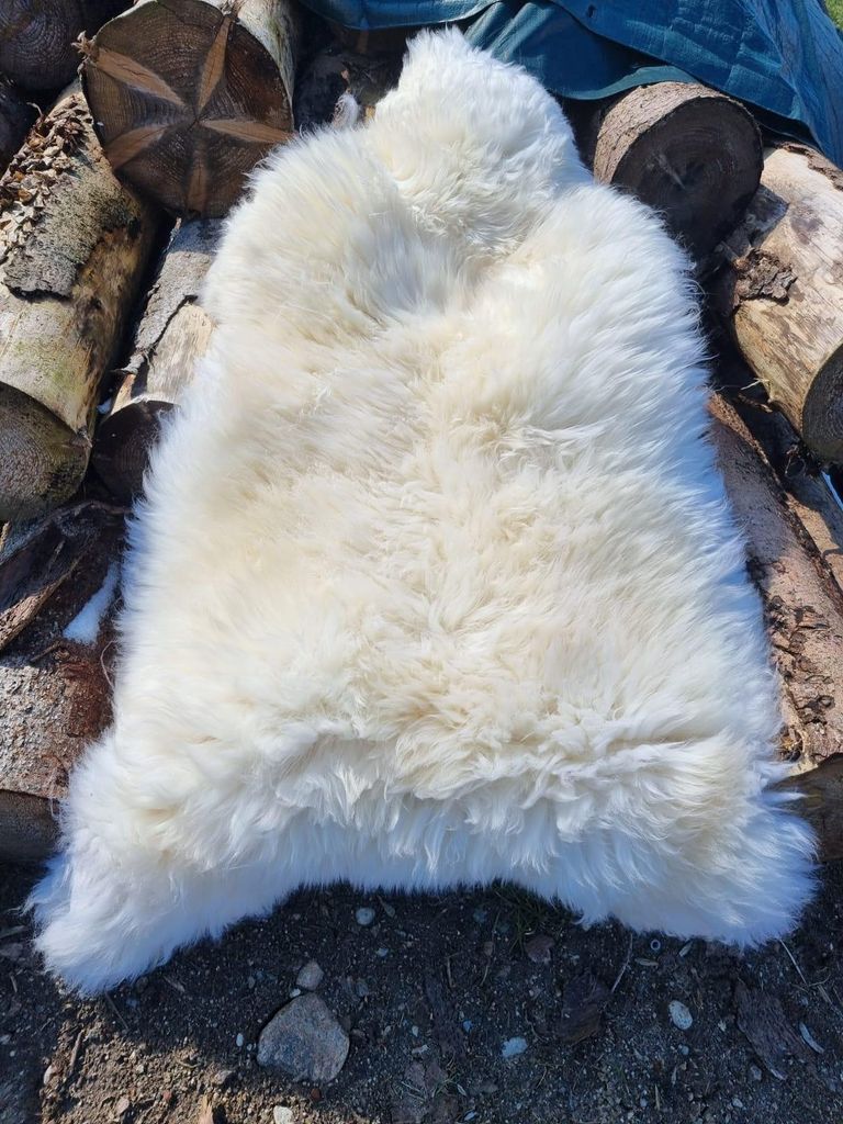 Naturweisse XXXL Riesenfelle