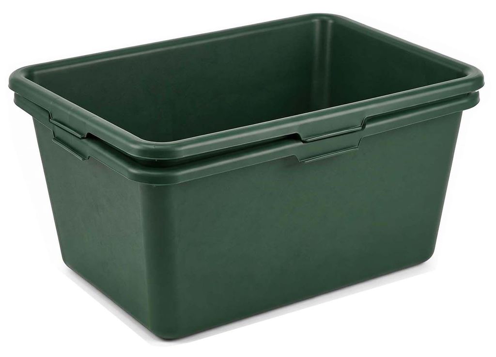 Ensemble de 2 gamelles XXL de 90 litres, couleur verte, Image du produit 