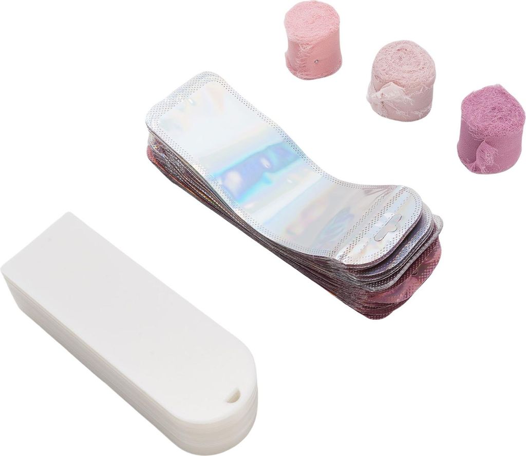 103-teiliges Set mit transparenten Acryl-Lesezeichen, 3 Farben, Bänder, Set zum Basteln von Lesezeichen für Geburtstage, Abschlussfeiern, Feste, ...